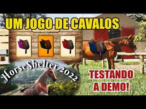 NOVO JOGO DE CAVALO! testando a demo [ horse shelter 2022 ] 