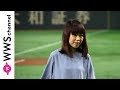 川嶋あいが福岡ソフトバンク・タカガールズデーで国歌独唱!