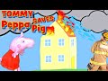 Tommy flames saves peppa pig  fire safety for preschoolers  fire safety for kids  firefighter