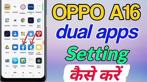 OPPO A16 mein dual apps setting kaise enable kare | How to enable dual apps setting in OPPO a16