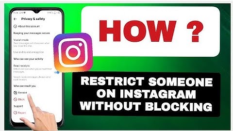 How To Restrict Someone On Instagram Without Blocking