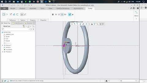 Video -5 How to use sweep command in Creo parametric @CAD-Masters