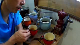 自家焙煎laboratory　市販のコーヒー豆とけいたcoffee豆の飲み比べ