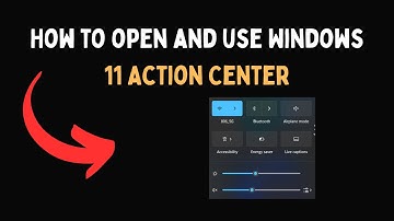 How to open and use Windows 11 Action Center