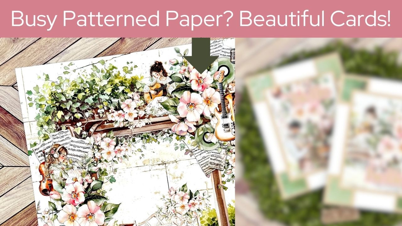 Design that Fills the Whole Paper? How to Use it on a Card - YouTube