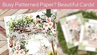Bold Patterned Paper into Simple Beautiful Cards