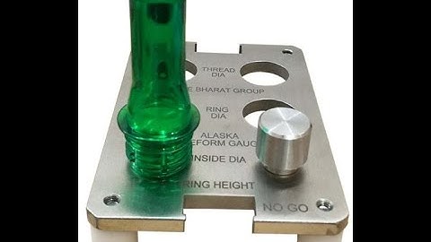 Go NoGo Gauge for PET Preform