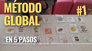 LEER  CON METODO GLOBAL MIXTO. 5 PASOS DE APRENDER CON TARJETAS