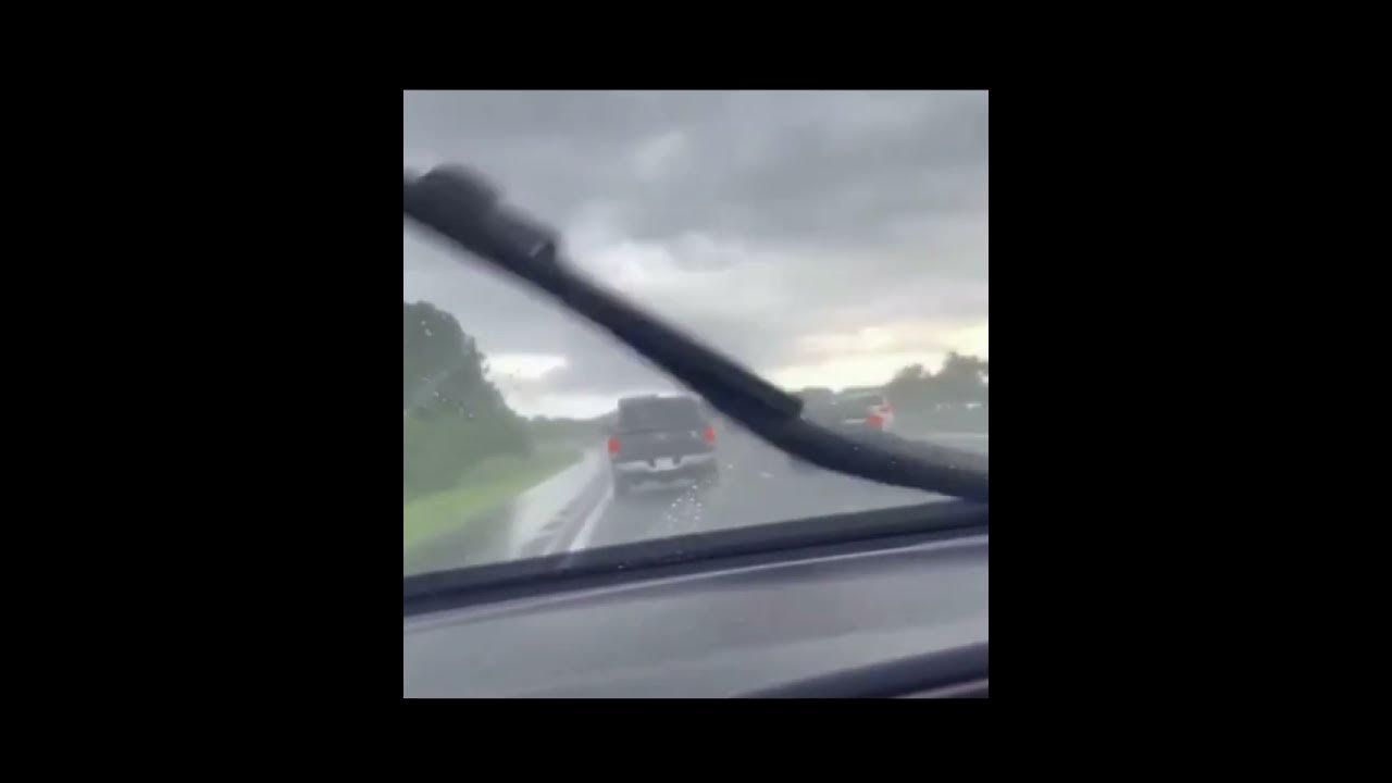 Lightning strikes car lightning shortsfeed YouTube