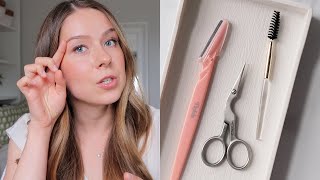 My Quick Face Shaving &amp; Brow Trimming Routine (I Do This 3 Times X Week)