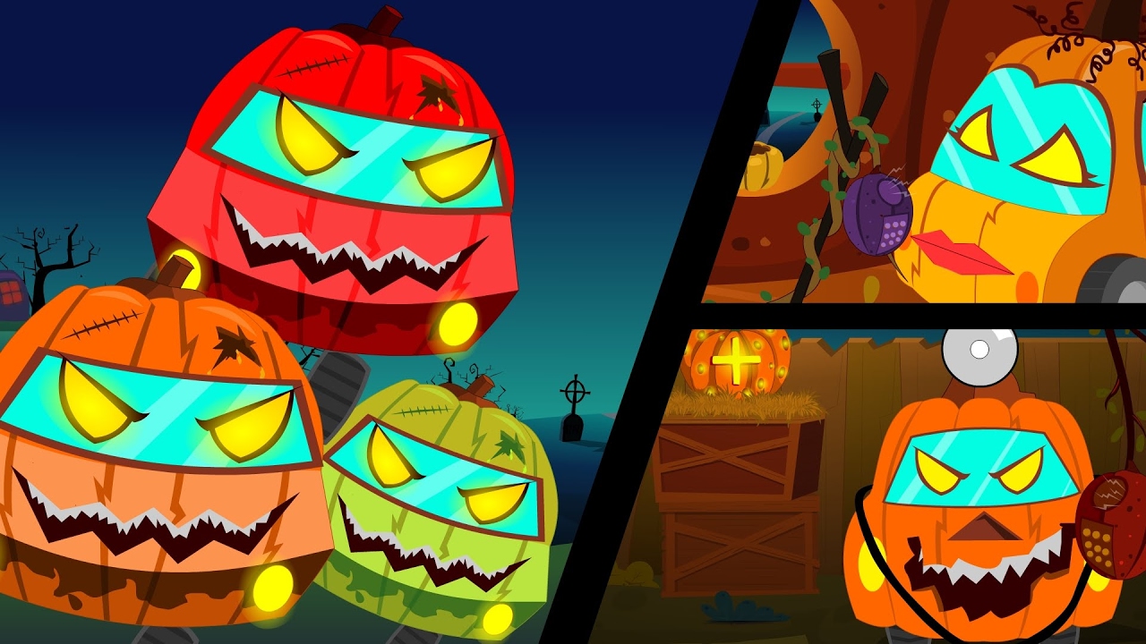 Five Little Pumpkins | Scary Rhyme | Halloween Videos For Kids - YouTube