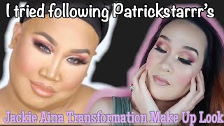I tried following Patrickstarrr's Jackie Aina Transformation Make Up Look|MsKristineA