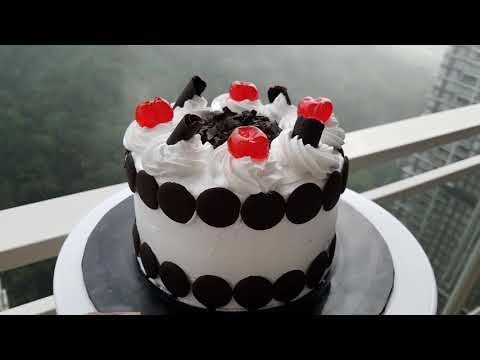 amazing-black-forest-6-inch-cake-make-with-new-look-#blackforestcake