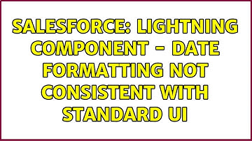 Salesforce: Lightning Component - Date formatting not consistent with standard UI (2 Solutions!!)