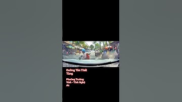 Tình huống ăn thua đủ của tài xế tại Đường Tôn Thất Tùng đoạn Phường Trường Vinh,tỉnh Nghệ An