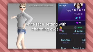 white face setting with charming eyes screenshot 2