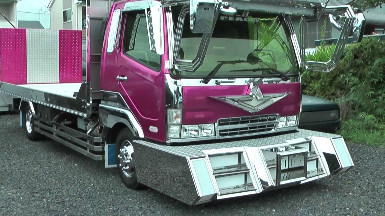 デコトラ 積載車 三代目PEACH - YouTube