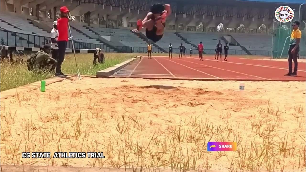 LONG JUMP STATE ATHLETICS TRIAL athlete athletics longjump bilaspur khiladi khiladimitan