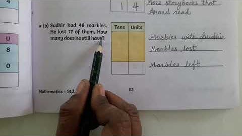 Mathematics, Std 2nd |Topic- A Subtraction story | English Medium | Maharashtra State Board