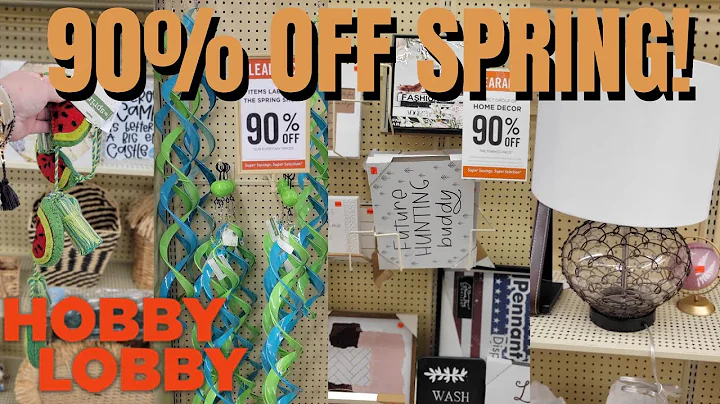 90% OFF SPRING SHOP! | HUGE SAVINGS!  | STORE WALK THRU | #hobbylobby  @hobbylobby