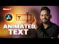 DaVinci Resolve Class 7 in Hindi | Learn Animated Text Effects Step by Step #davinciresolve #edit