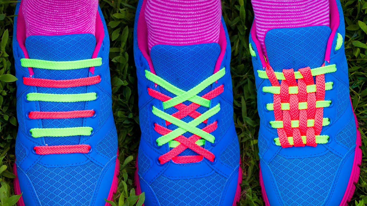 two color shoelaces