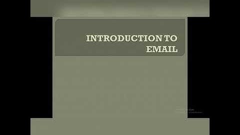 Introduction to Email Ch-9 Class VI