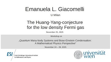 Emanuela L. Giacomelli - The Huang-Yang-conjecture for the low density Fermi gas