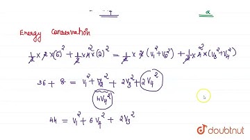 A particle of mass 2 kg moving with a speed of 6 m/s collides elastically with another particle ...