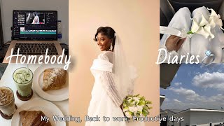 Days in my life | my wedding day + Productive days. + Home Cooking + Homebody Diaries screenshot 5