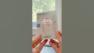 Unboxing the ‪@logitech‬ Pop mouse 💗 | Pink mouse