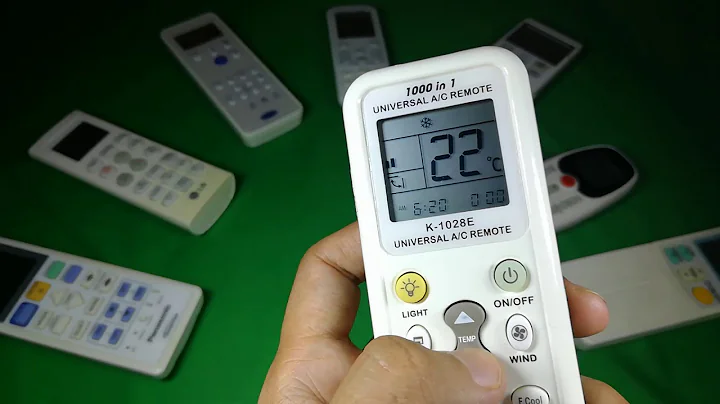 How to Set Time for Chunghop Universal AC Remote Control 1000 in 1