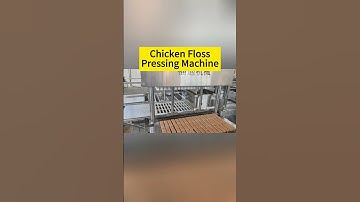 How to Make Meat Floss Cube?/Chicken Floss Bars Pressing Machine  #foodmachine  #meatfloss