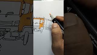 mewarnai truk tangki #shorts
