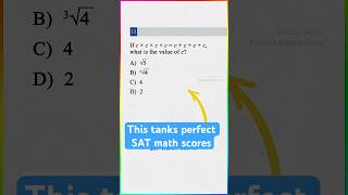 This question tanks perfect SAT math scores..