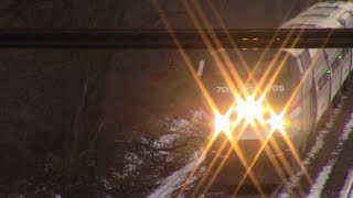 Amtrak P064 Empire Service eastbound in Minoa, NY 12-30-2020
