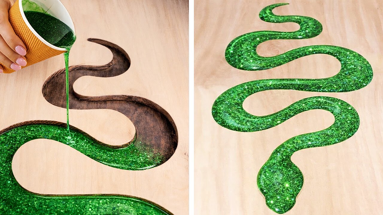 Dollar Tree Stunning Modern Home Decor Projects: Wood VS Epoxy