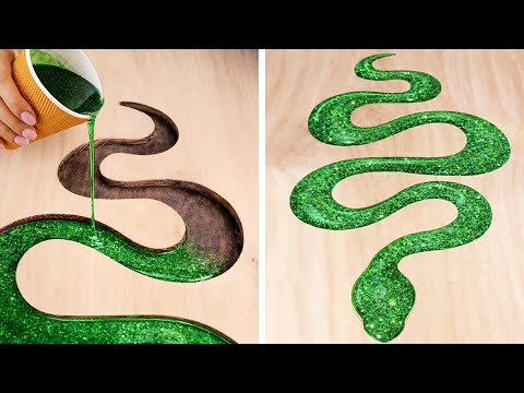 Dollar Tree Stunning Modern Home Decor Projects: Wood VS Epoxy