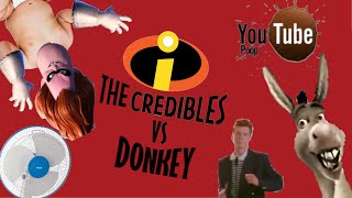 YTP | The Credibles VS Donkey