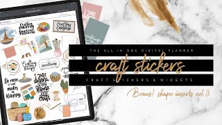 Hobby Craft Stickers and shape widget vol 3 | Medicine Tracker, Entertainment tracker and more! screenshot 1