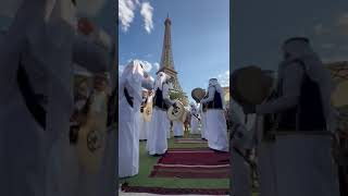 فرقة سياله للفنون الشعبية بالطرف مهرجان أقورا في باريس #السعودية #العرضة #برج_ايفل #باريس #اكسبلور