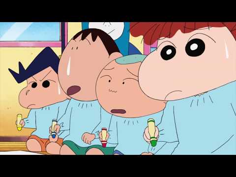 しんちゃんが描いたぶりぶりざえもんがまたも裏切り!?『映画クレヨンしんちゃん 激突！ラクガキングダムとほぼ四人の勇者』予告編