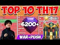 New* TOP 10 Th17 WAR Base With LINKS  Th17 Anti 2 Stars WAR BASE Link | New Best Th17 War Base 2025