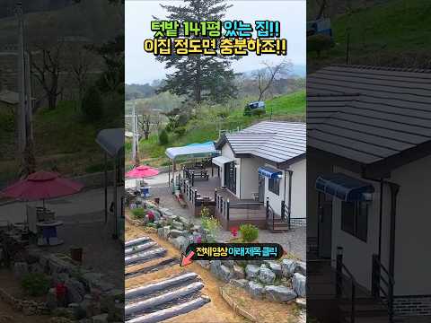 "텃밭 141평 있는 집!!" 이 집 정도면 충분하죠!! 시내 15분 생활권에 아파트 닮은 3베이 구조 전원주택 매매 #shorts