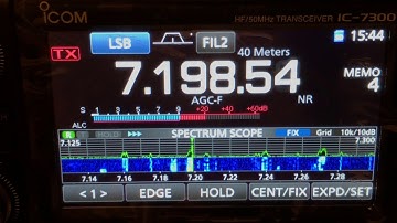 ICOM IC-7300 40M Band Activity