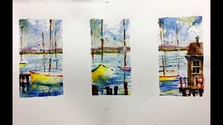 Creating a series of paintings in Watercolor- with Chris Petri  ( Part 2 of 2 )