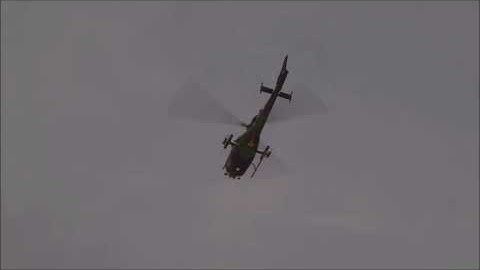 French ALAT SA 342M Gazelle firing a HOT anti-tank missile