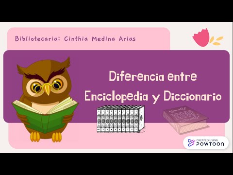 Vídeo: Diferencia Entre Enciclopedia Y Diccionario