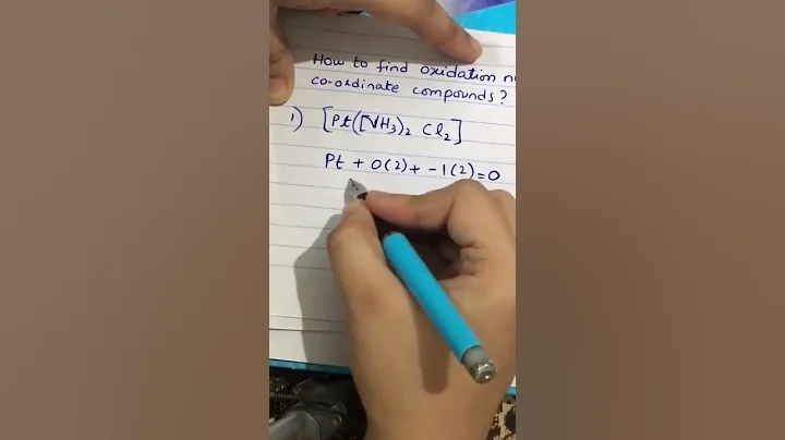 How to find oxidation number of co ordinate compounds .