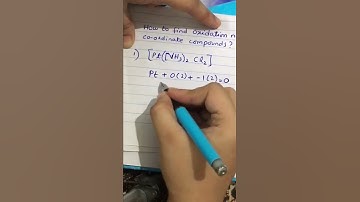 How to find oxidation number of co ordinate compounds .
